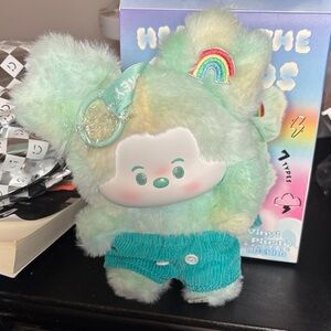 Authentic Miniso Mickey Head In The Clouds Vinyl Plush. Leisure Rainbow